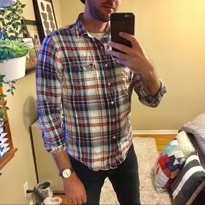 🤘 Men's Express Plaid Button Shirt